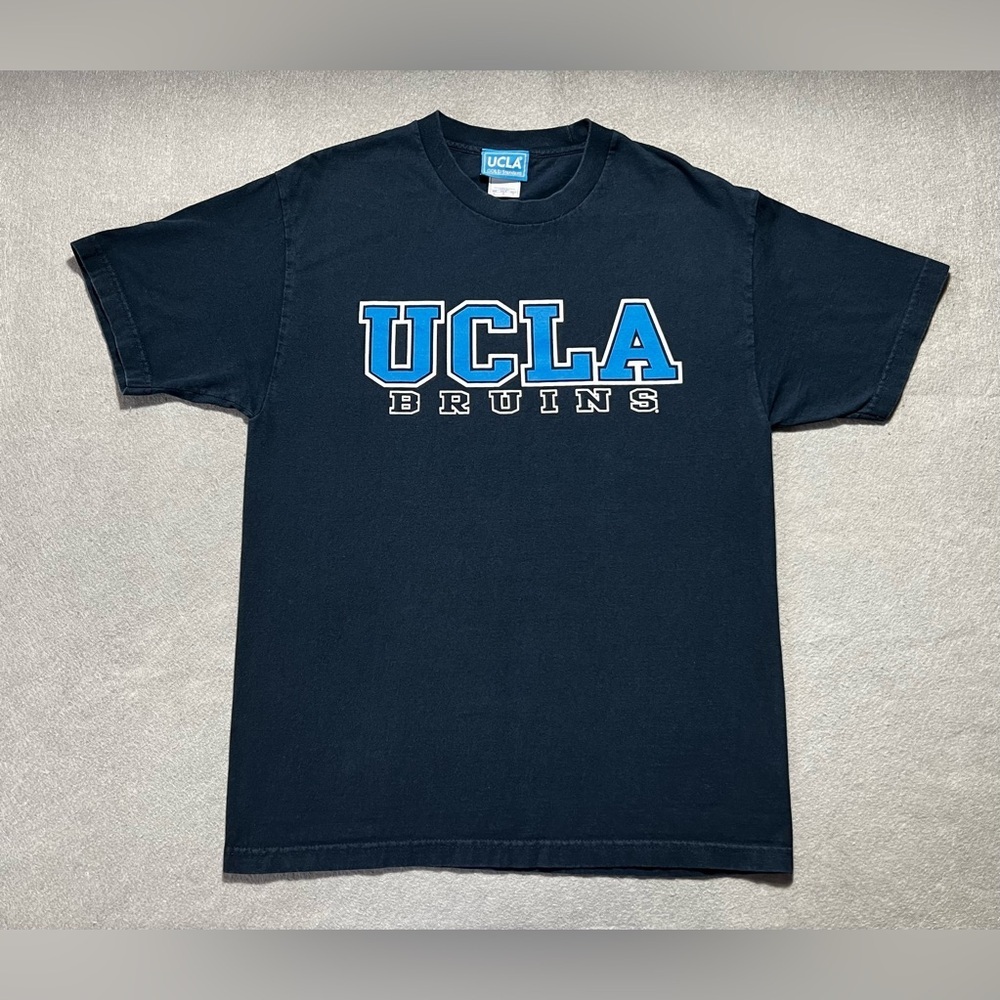 UCLA Bruins T-Shirt Men’s XL Gold Standard Navy Blue Graphic Tee 100% Cotton